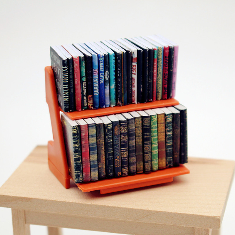 Resin Art Book - 1:12 Simulations-Mini-Bücher Bücherregal Modell Puppenhaus Arbeitszimmer