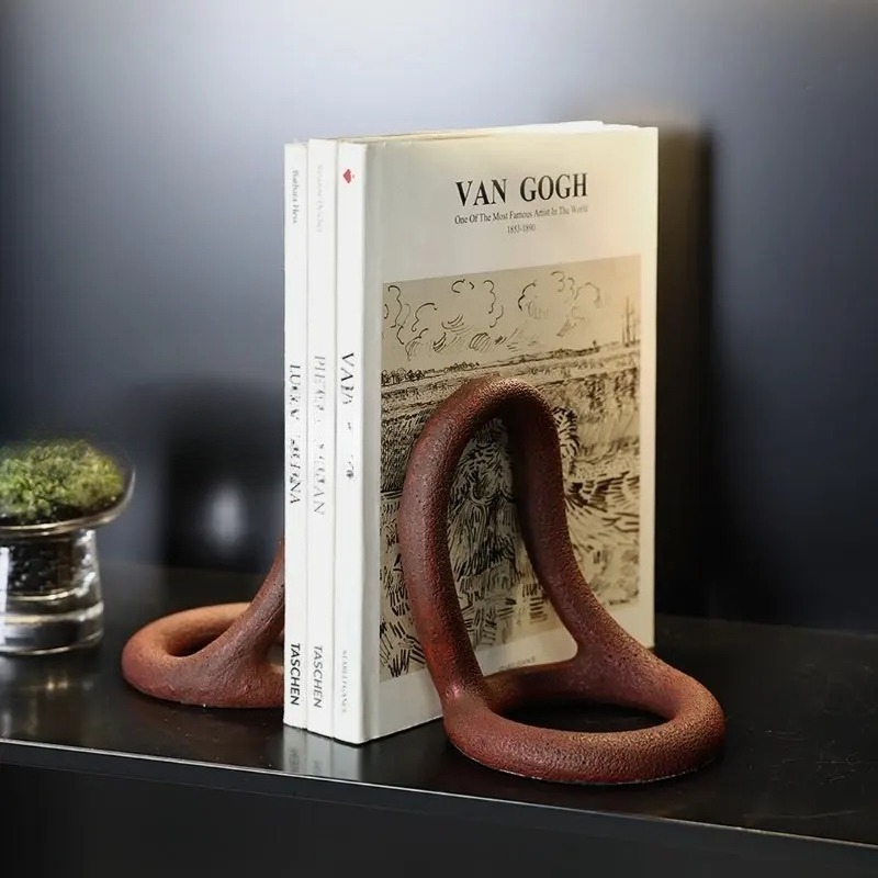 Resin Art Book - Minimalistische Buchstützen für den Schreibtisch –