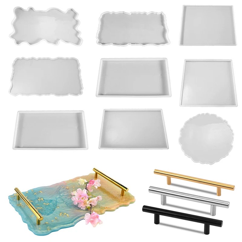 Resin Art Products - Tablett Epoxidharz Silikonform DIY großes Rechteck