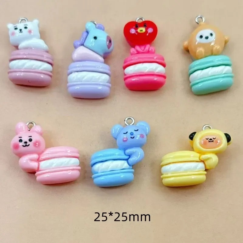 Resin Art Products - 10 Stück gemischte Cartoon-Harzanhänger, kleine Deko-Anhänger