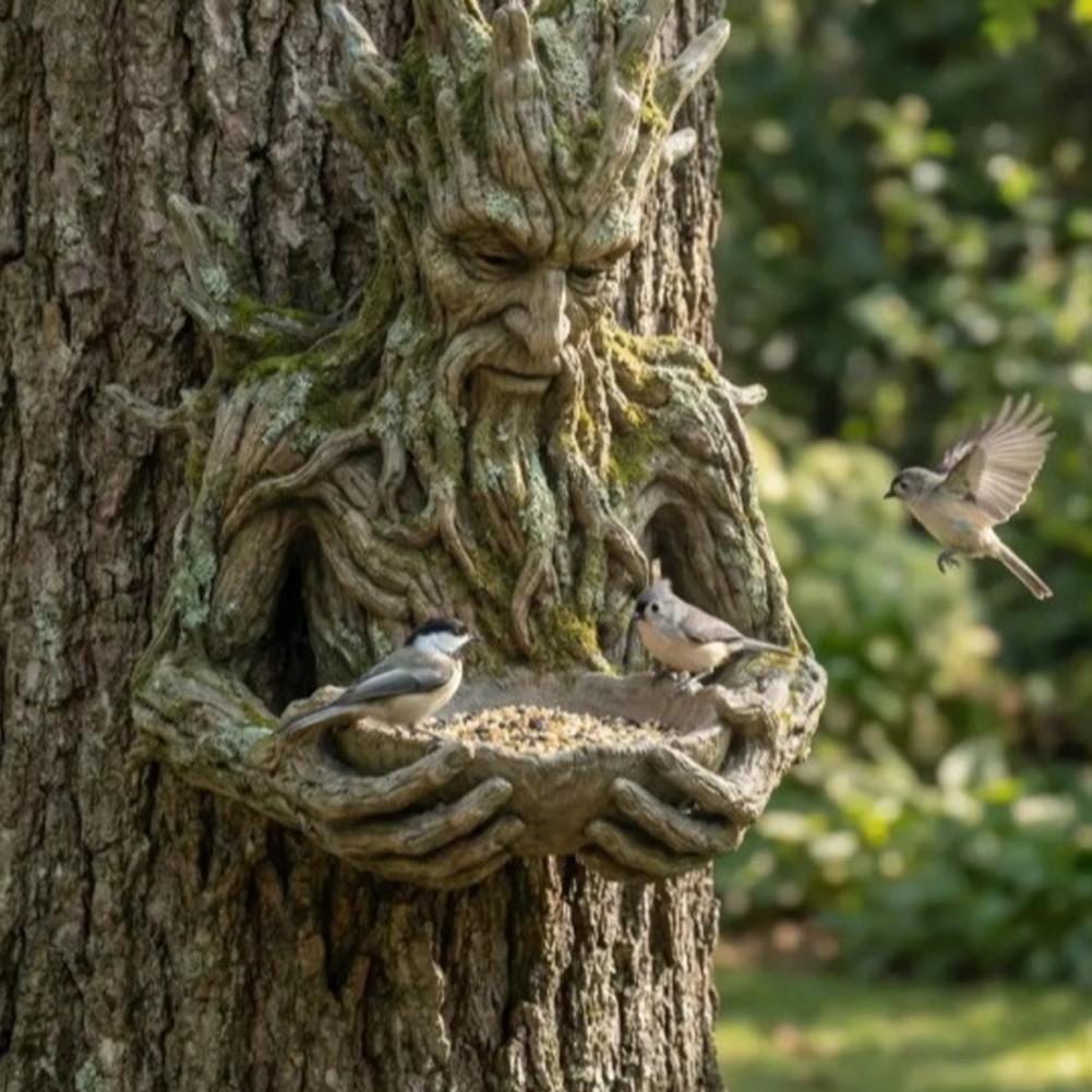 Resin Art On Wood - Am Baum montierter Vogelfutterspender, wetterfestes Harz,