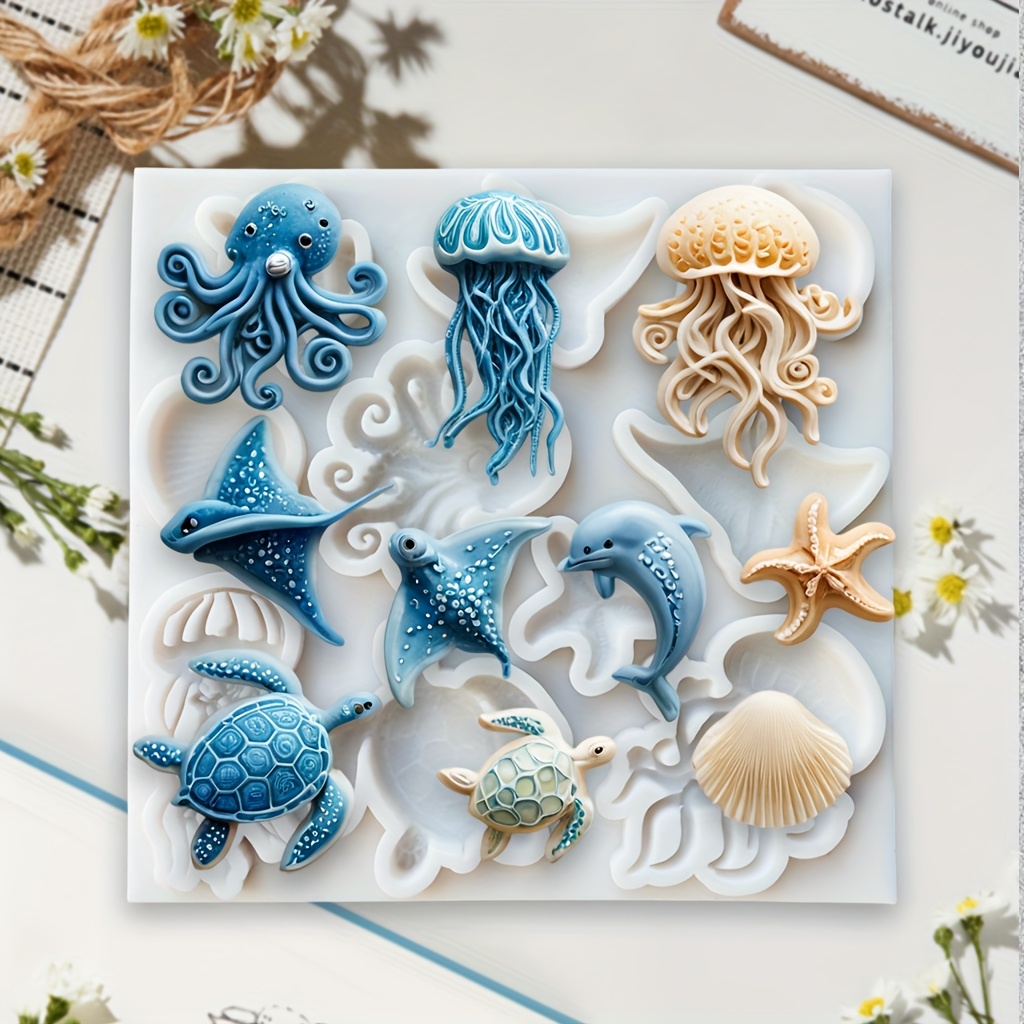 Meerestier-Silikonform: Oktopu – Resin Art Clay Bewertung und Preis