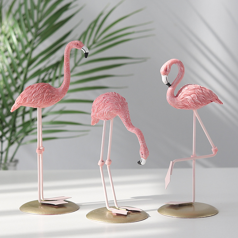 3 Stück Rosa Flamingo-Figuren  – Resin Art Wedding Gift Bewertung und Preis