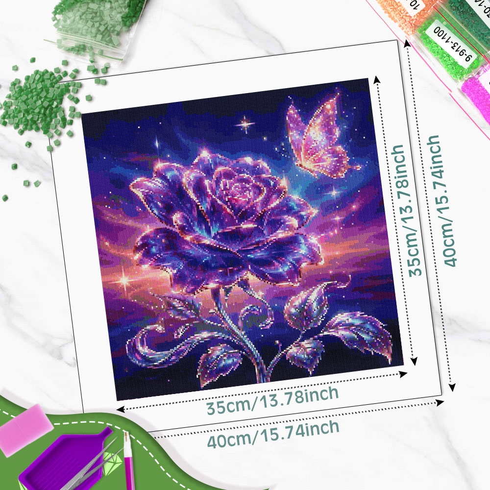 Huacan Vollquadratische und Ru – Resin Art Rose Bewertung und Preis