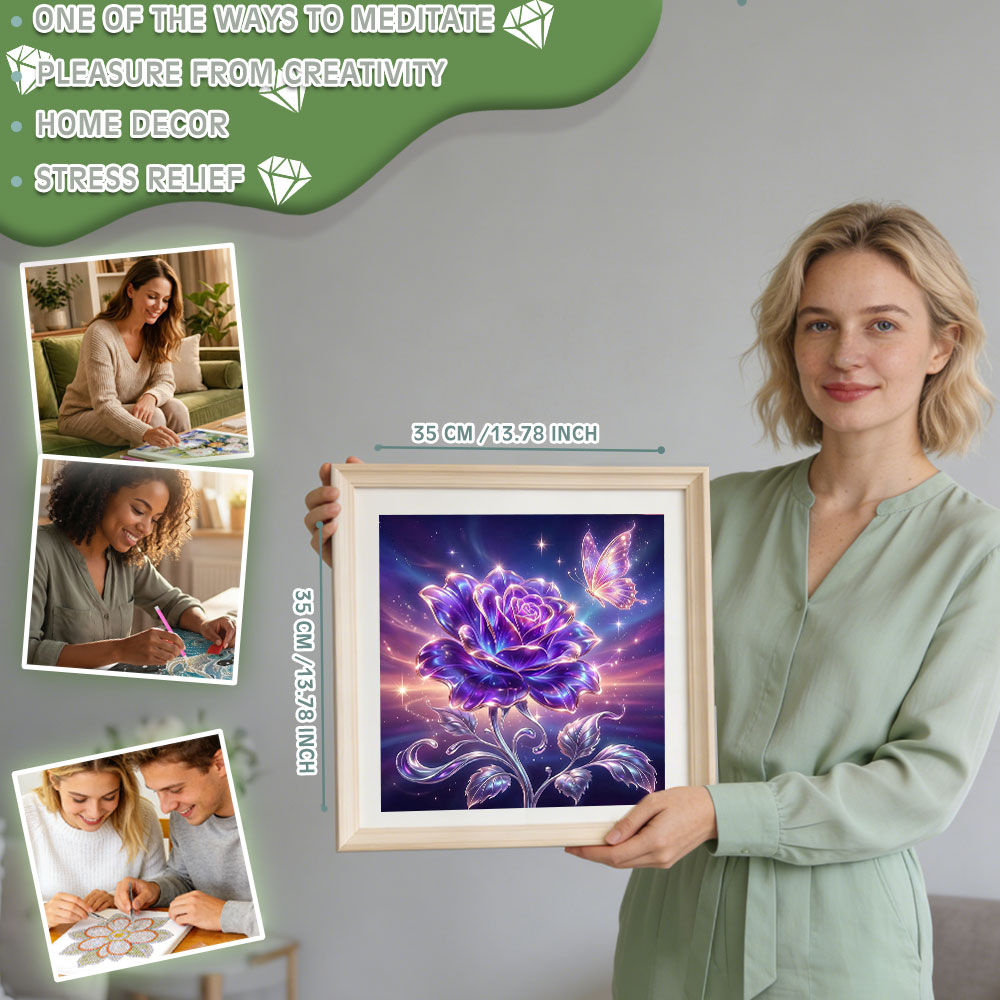 Huacan Vollquadratische und Ru – Resin Art Rose Bewertung und Preis