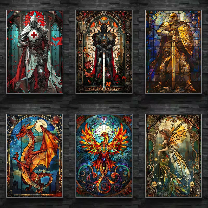 Fantasy Buntglas-Poster Druck  – Resin Art Painting Bewertung und Preis