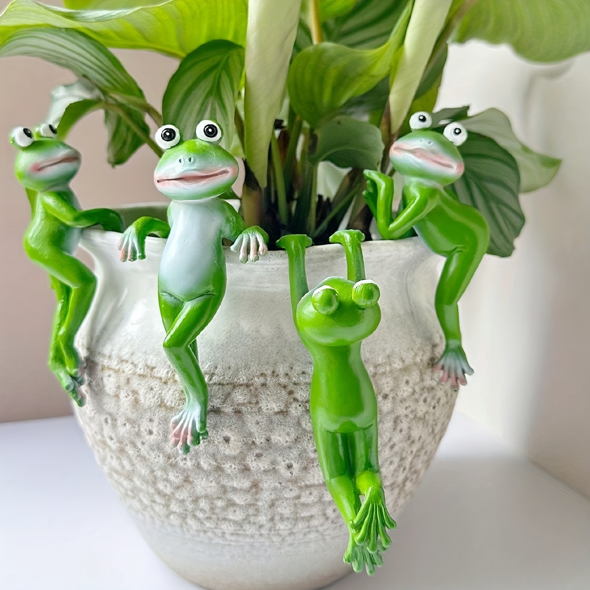 1 Stück Cartoon-Frosch-Statue, – Resin Art Design Bewertung und Preis