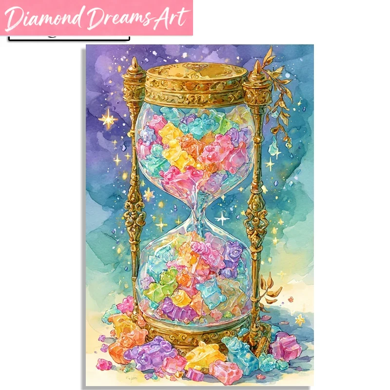 Rahmenloses, Feenstaub-Diamant – Resin Art Clock Bewertung und Preis