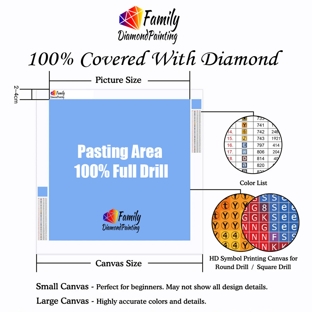 Diamant Malerei Familie Bunte  – Resin Art Painting Bewertung und Preis