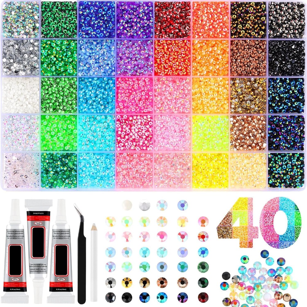 40 Farben Harz-Strassstein-Set – Resin Art Book Bewertung und Preis