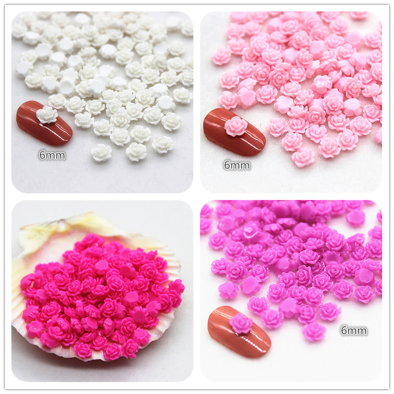 100 stücke 6mm Harz Mini Rose  – Resin Art Rose Bewertung und Preis