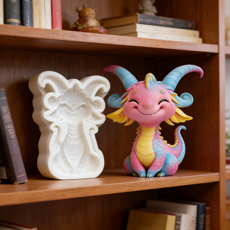 Niedliche kleine Drachen-Silik – Resin Art Clay Bewertung und Preis